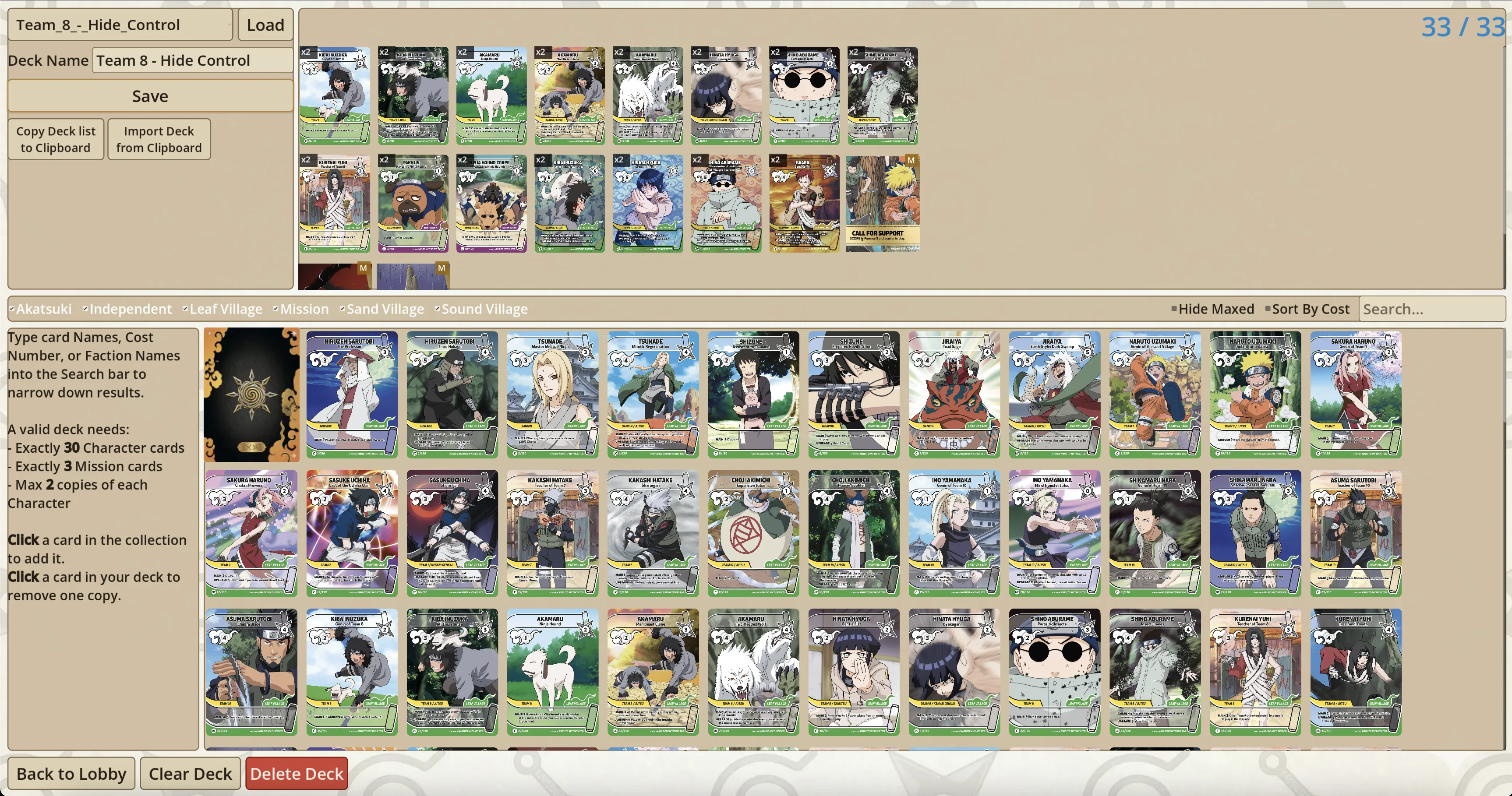 Naruto Mythos TCG Simulator — gameplay, imagen de galería 4